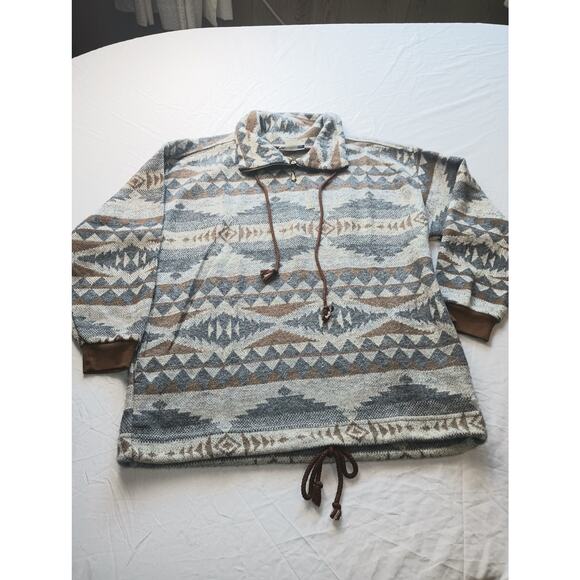 Another Name VTG Tribal Aztec Print Western Pullover Sweater Women Small - Picture 1 of 4
